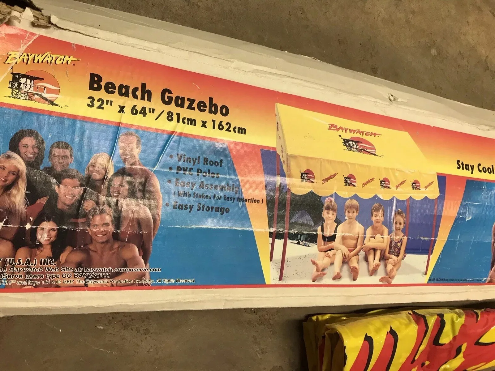 Baywatch Beach Gazebo Play Tent, with David Hasselhoff Lot!!!, изображение 3