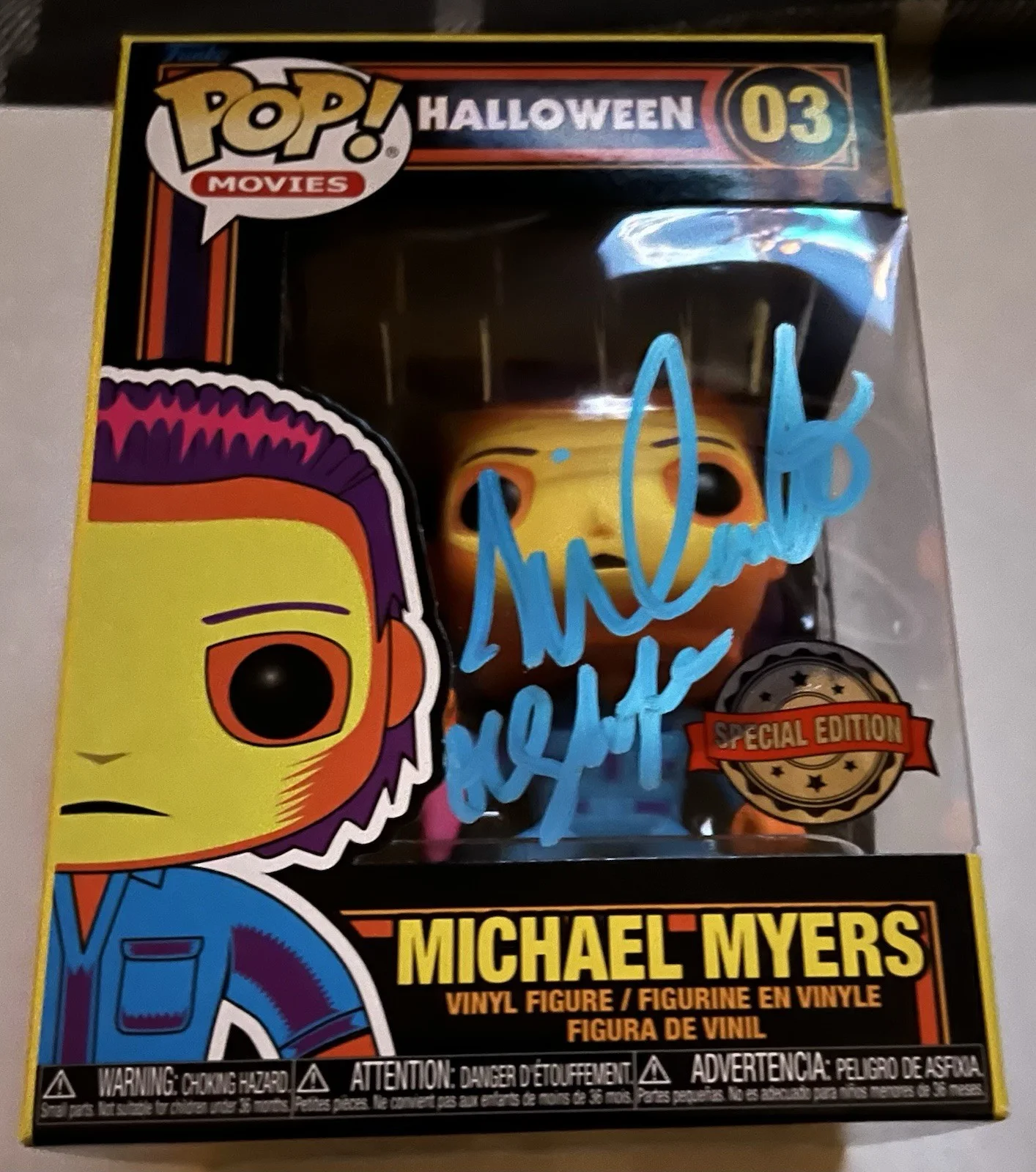 Nick Castle — Nick Castle Signed Halloween Michael Myers SE Funko Pop #03 AUTO MMP COA, изображение 4