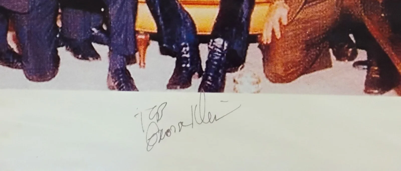 George Klein Signed 8 x 10 Color Photo Elvis Presley With Memphis Mafia, image 2