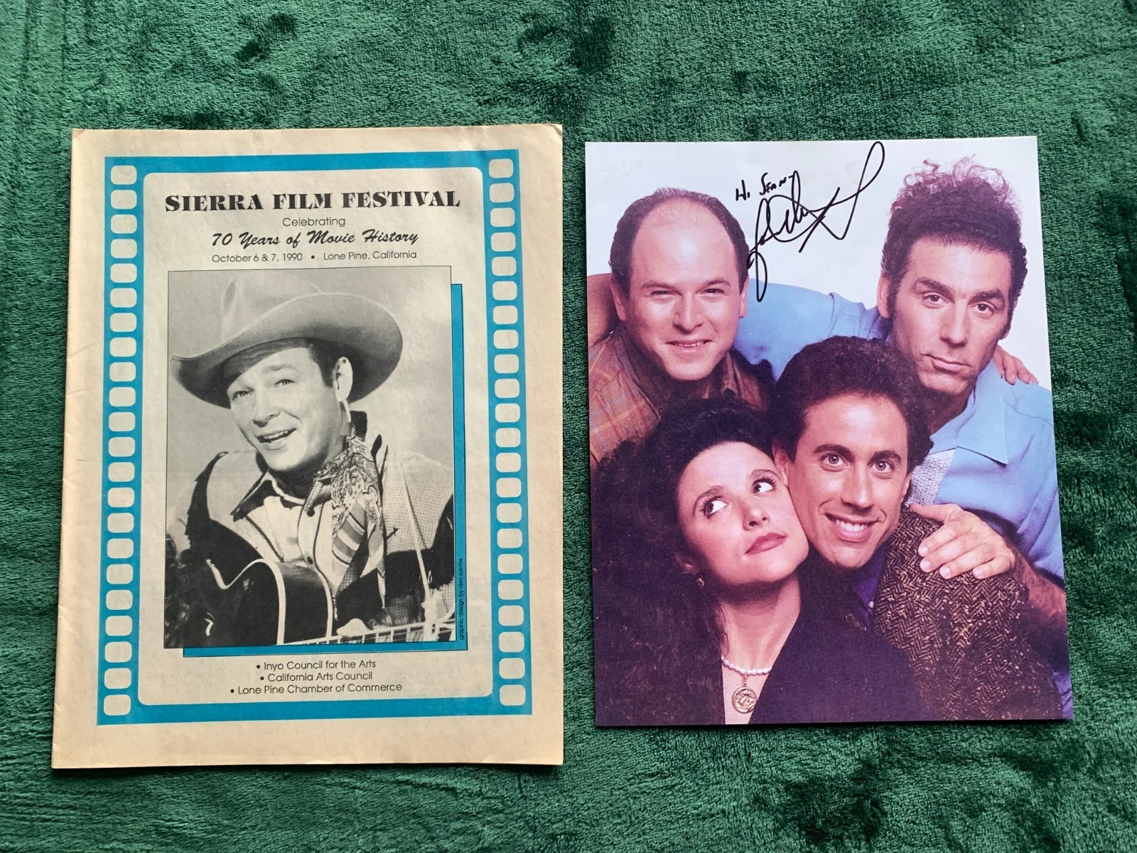 Jason Alexander — Vintage Hollywood Sierra film festival program #1 + Jason Alexander signed photo