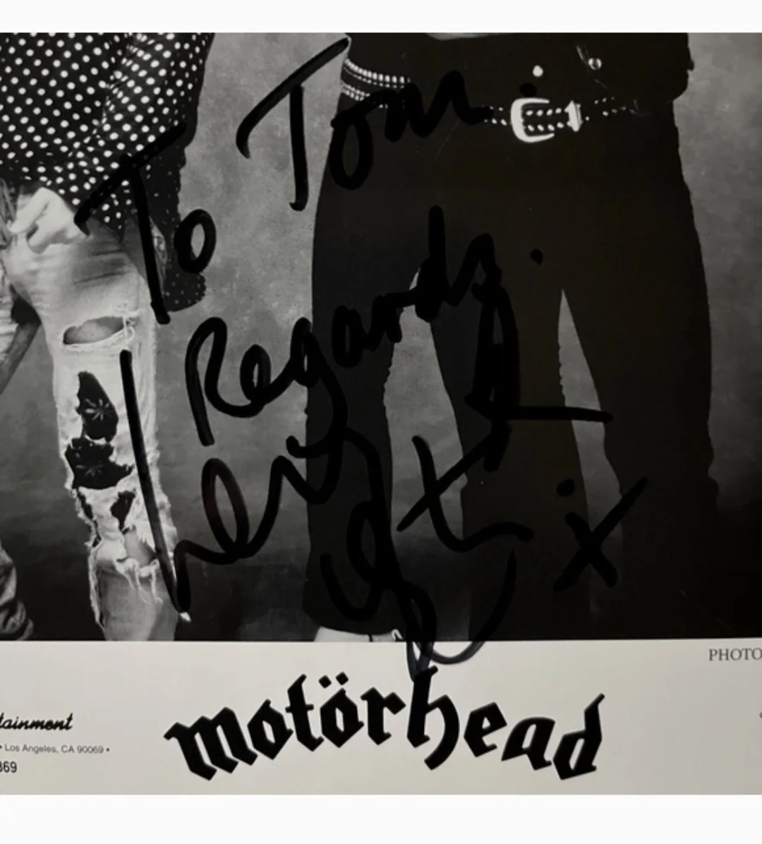 Motorhead Lemmy Autograph, image 3