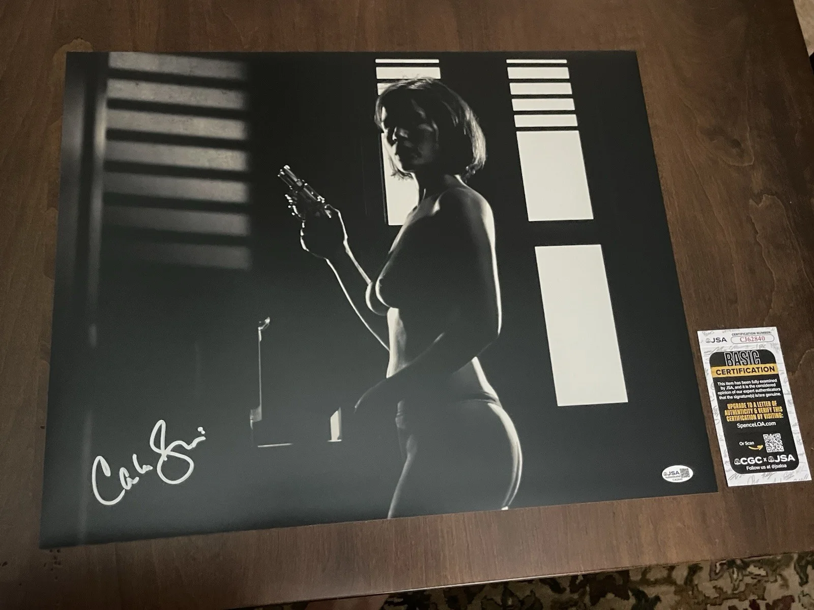 Carla Gugino — Carla Gugino autographed Hand signed 16x20 photo JSA Sin City Lucille (#1), изображение 2