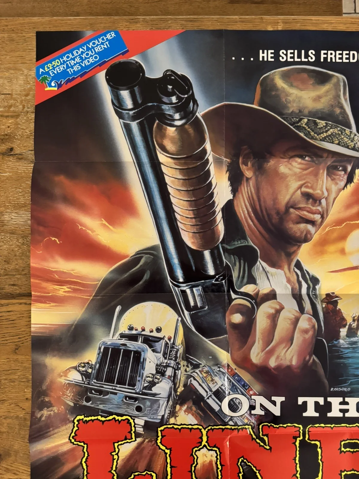 On the Line Original Video Shop VHS Poster 19874 Extremely Rare, изображение 4