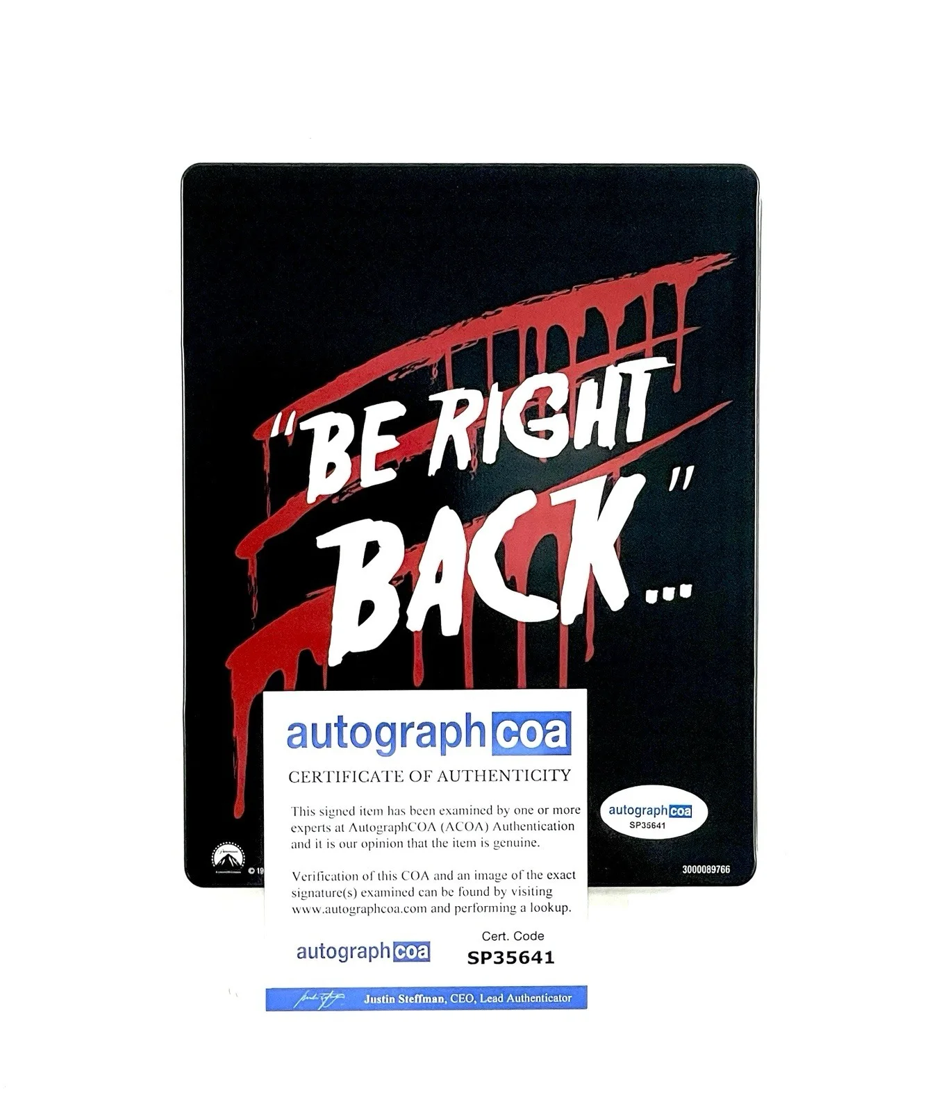 Mike DeLuna — Friday the 13th Part 3 Limited Edition Steelbook Blu-ray Signed Mike DeLuna ACOA, изображение 3