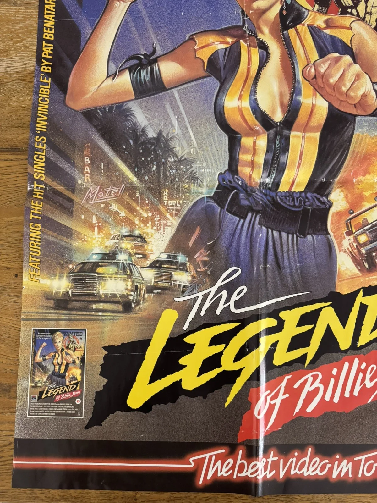 The Legend Of Billie Jean Original Video Shop VHS Poster 1985 Rare, изображение 4
