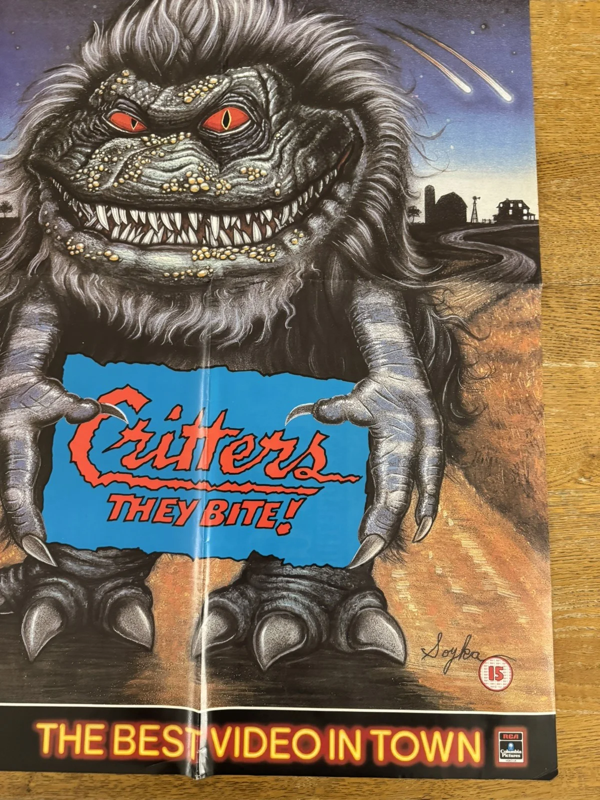 Critters uk vhs video shop film poster A1, изображение 5
