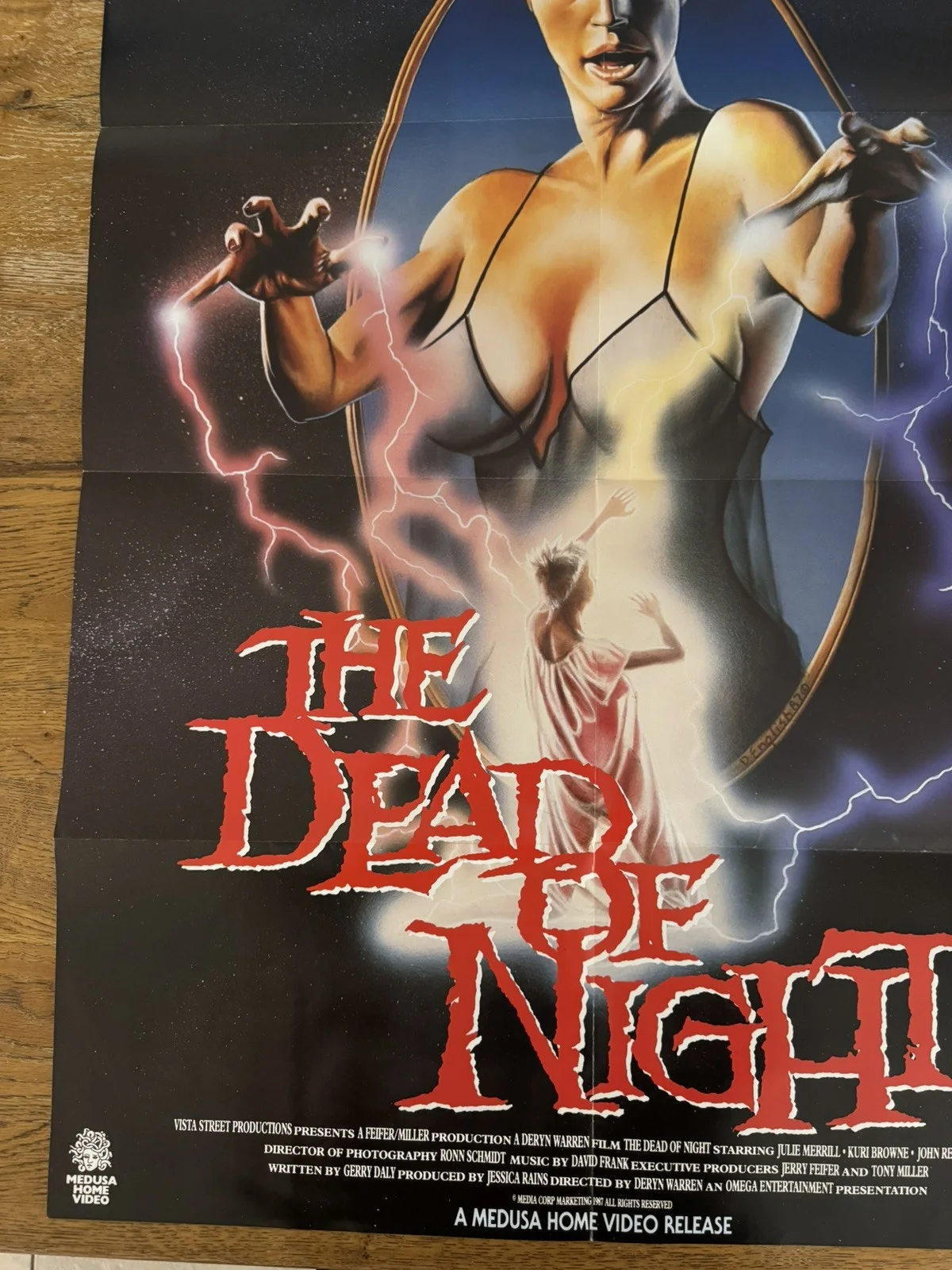 The dead of night Original Video Shop VHS Poster 1987 Extremely Rare, изображение 2