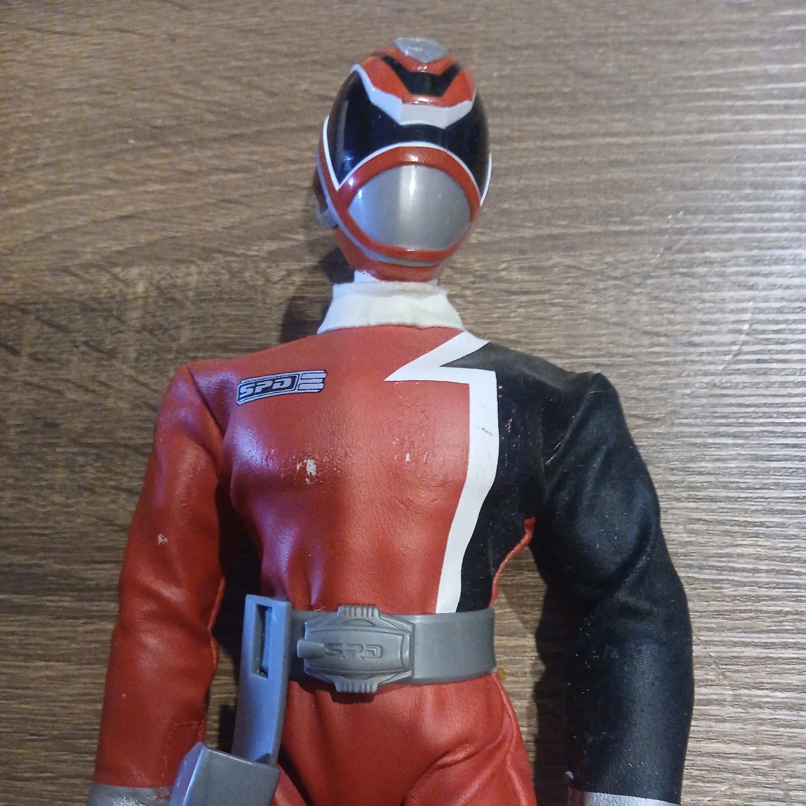 2002 BANDAI POWER RANGERS Figure Doll WITH HELMET Red Vintage Rare unique Item, изображение 2