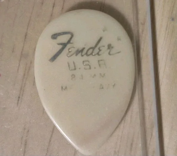 Bob Marley Personal Stage Used Guitar Pick Fender Early Signature Super Rare, изображение 3