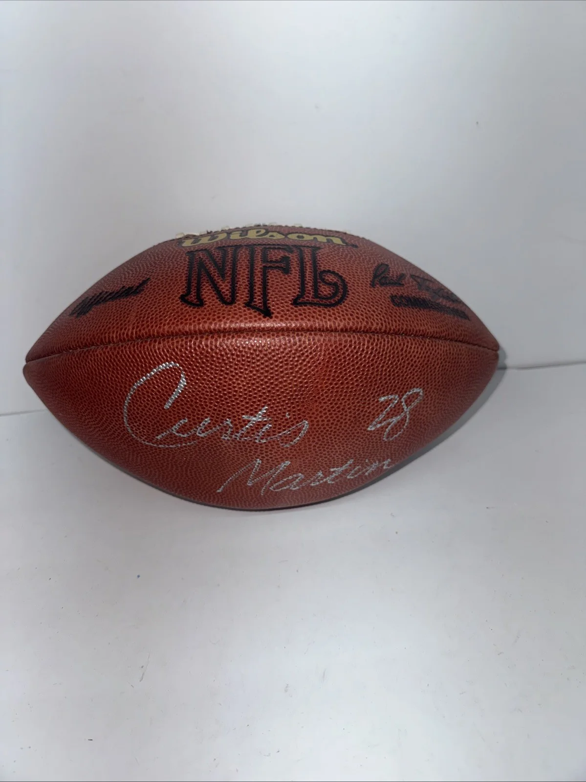 CURTIS MARTIN SIGNED AUTOGRAPH HOF STAR LEGEND FULL NFL FOOTBALL, изображение 2