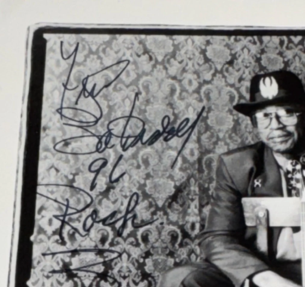 Bo Diddley Signed Original 8x10 Promo Photo Atlantic Records Code Blue, image 2