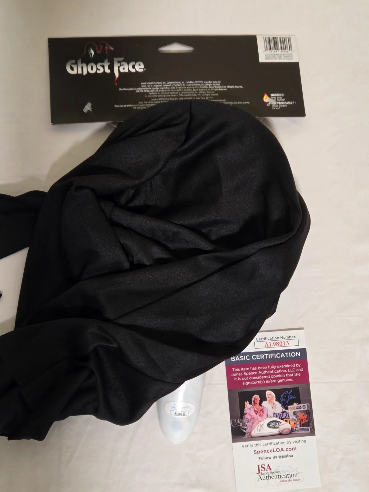 Mathieu Coderre — Mathieu Coderre Signed Ghostface Mask. Horror. JSA COA. Fun World. Scream 6, image 3