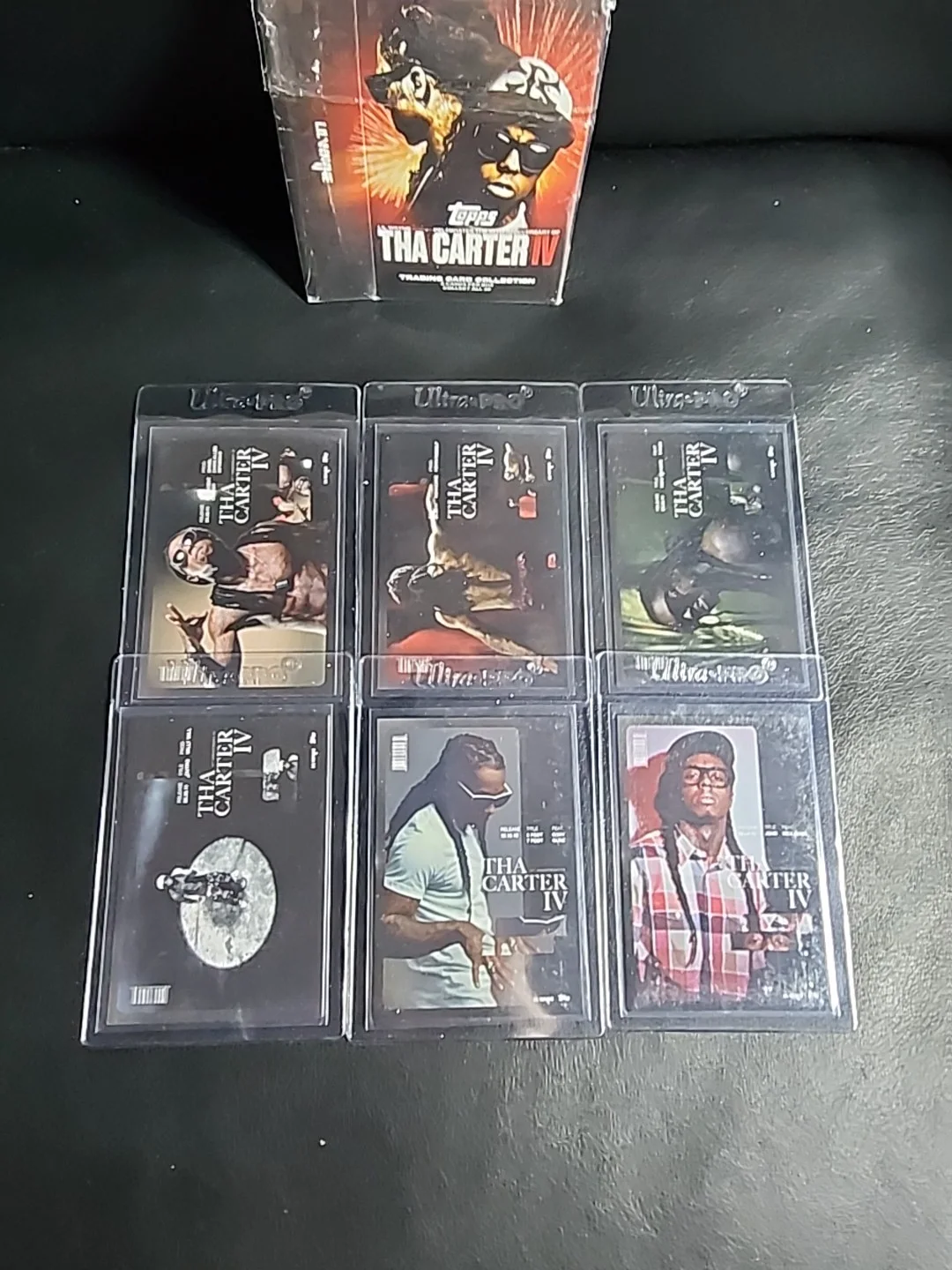 Lil Wayne Autographed Microphone w/ COA + Complete Topps Tha Carter IV Card Set, image 5