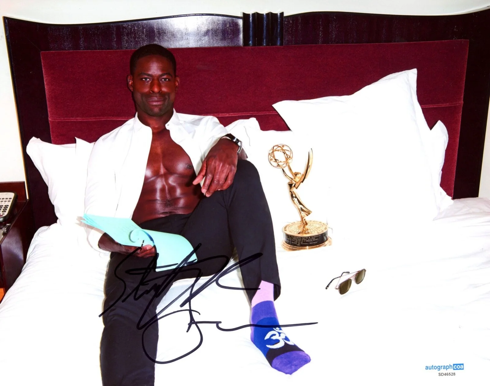 STERLING K. BROWN — Sterling K. Brown signed Autograph 8x10 Photo PARADISE Emmy This Is Us ACOA COA, изображение 3