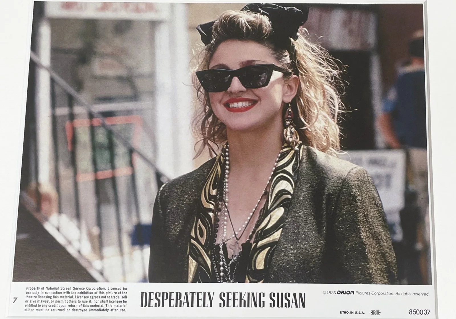 Desperately Seeking Susan Original Framed 8X10 Inch UK Lobby Card, image 3