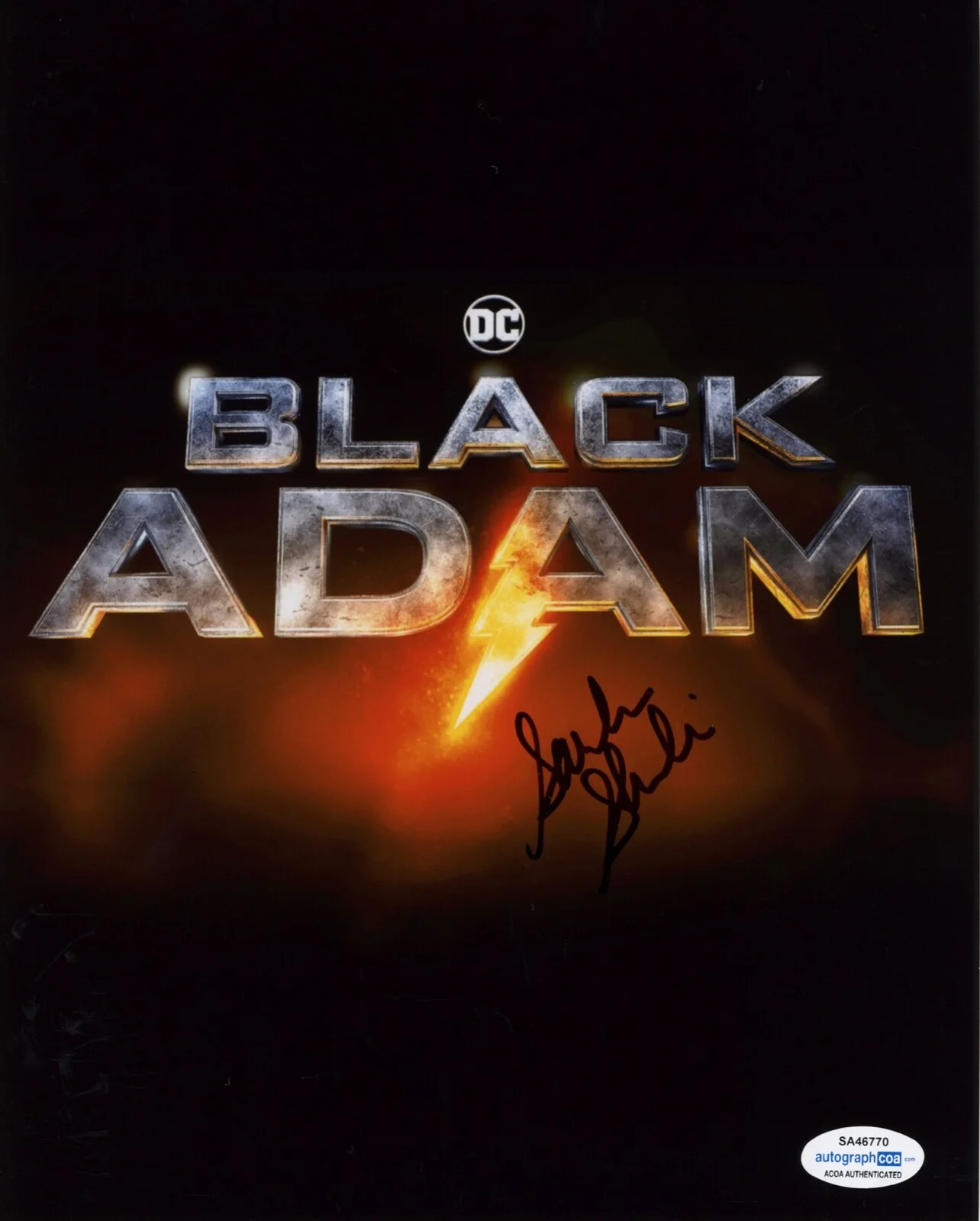 SARAH SHAHI — Sarah Shahi signed "BLACK ADAM" 8X10 Photo c EXACT PROOF Autographed ACOA COA, image 4