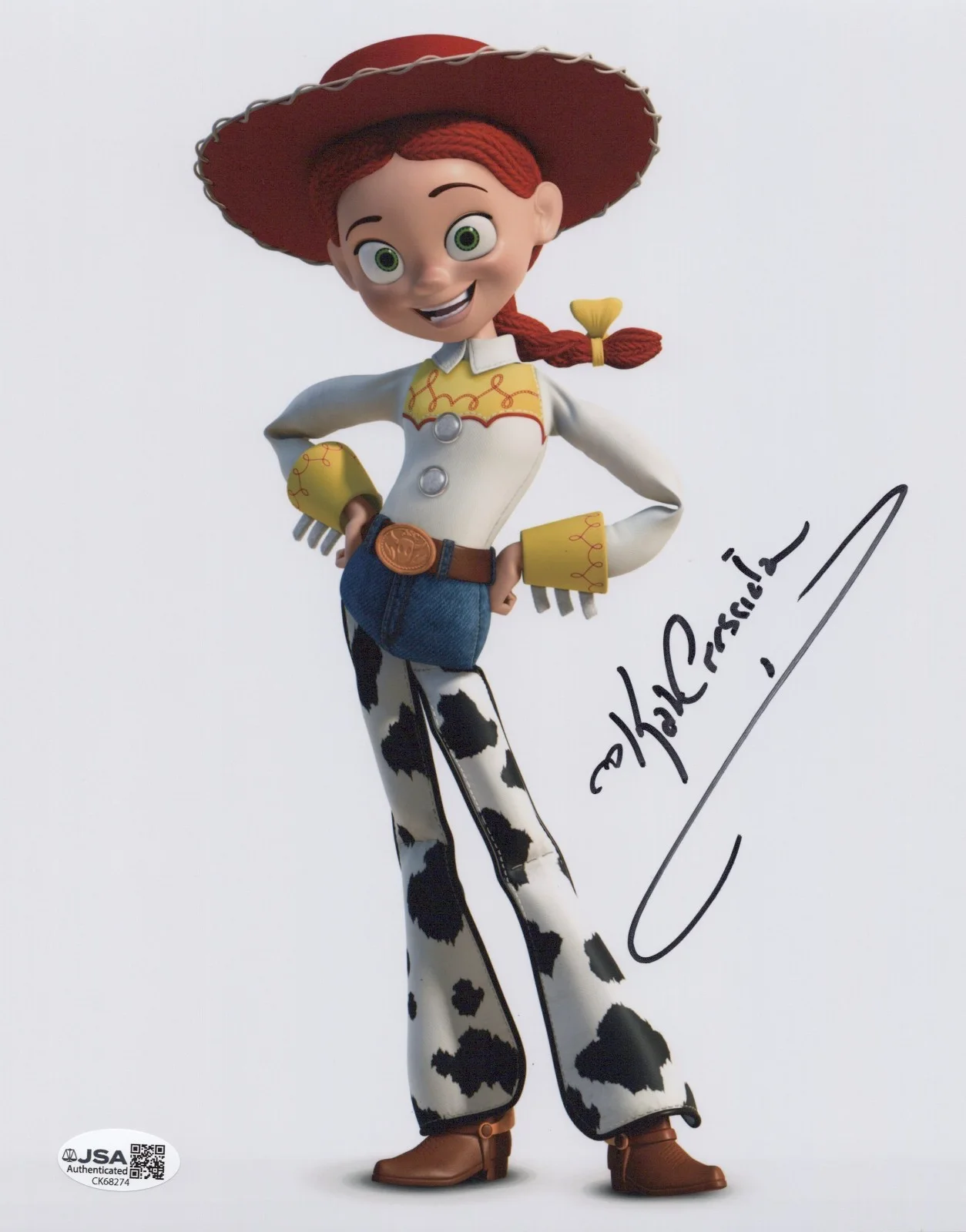 Kat Cressida — Toy Story 8x10 photo of Jessie signed by Kat Cressida JSA COA