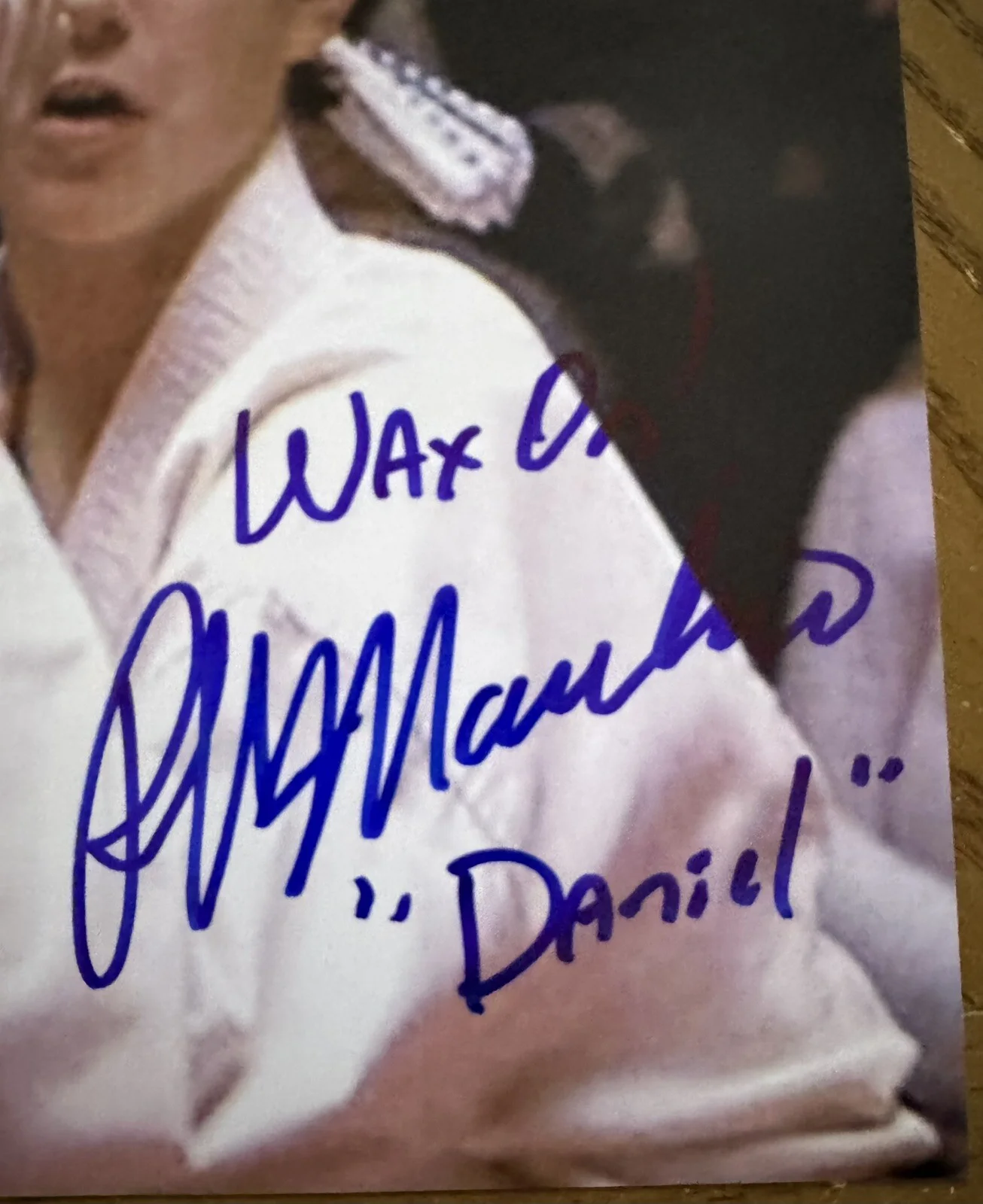 Ralph Macchio — Ralph Macchio Signed Daniel The Karate Kid 11x14 Photo Inscribed (BAS) COA, image 2