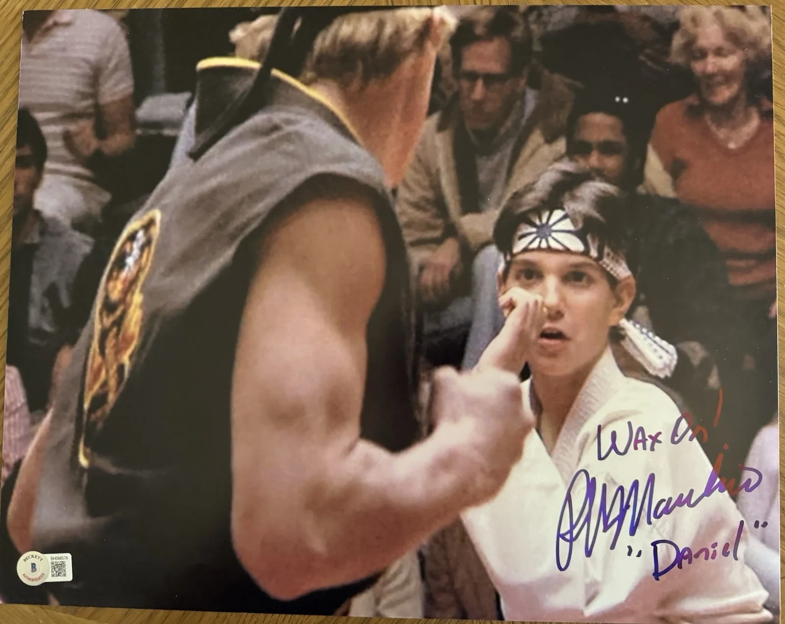 Ralph Macchio — Ralph Macchio Signed Daniel The Karate Kid 11x14 Photo Inscribed (BAS) COA, image 4