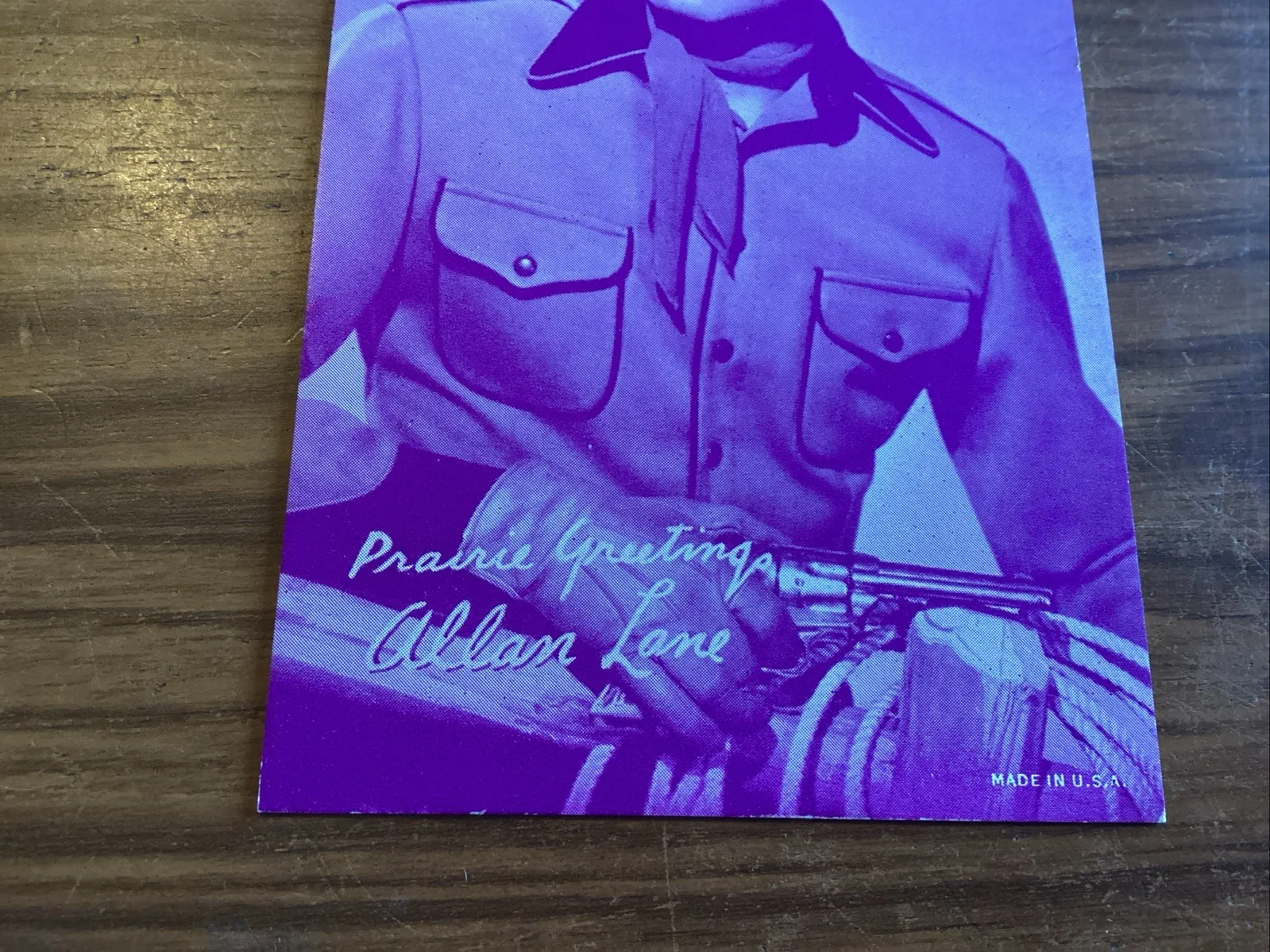 Allan Lane US. Penny Arcade Vending Exhibit Cards Westerns Actor, image 2