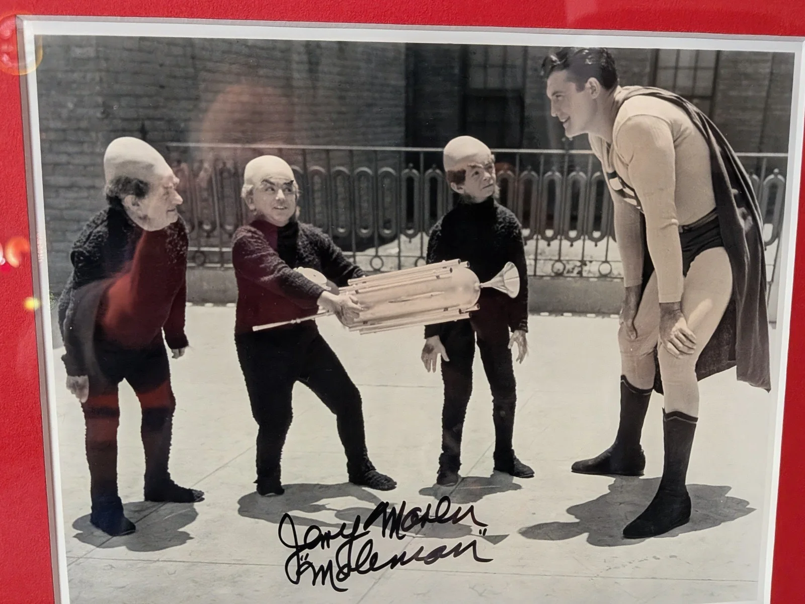 Phyllis Coates, Jerry Maren — Awesome Signed Superman Flyer and Movie Still: First Superman Feature Film, изображение 3
