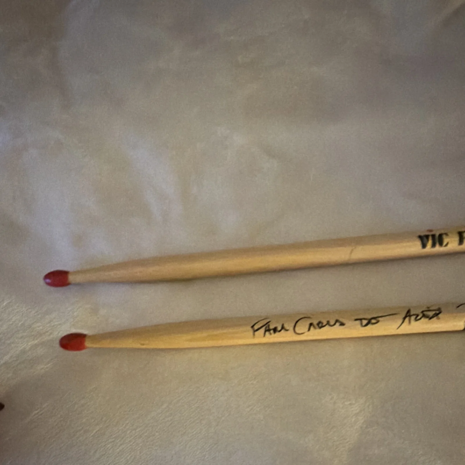 Vic Firth American Classic Metal N Drum Sticks Signed Original Music 2011, image 2
