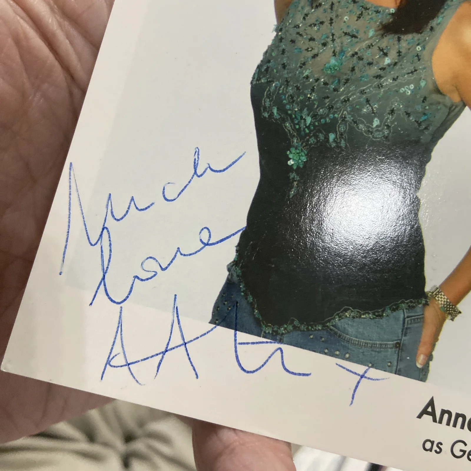 Anna Acton — Anna Acton Hand Signed Autograph 4X6 PHOTO Guaranteed Authentic Family Affairs, изображение 2