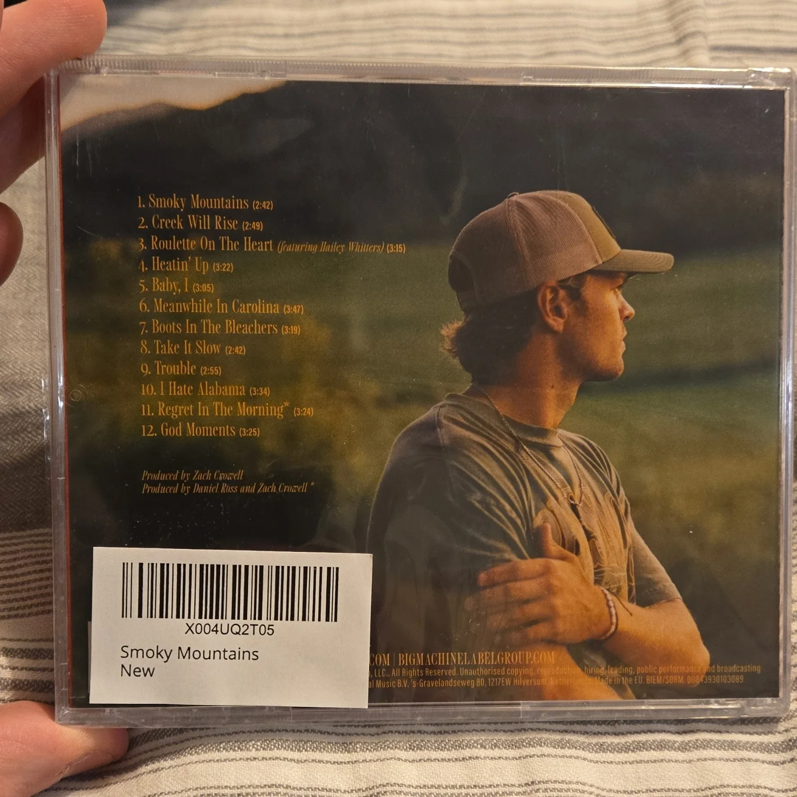 Conner Smith Smoky Mountains Autographed Original Music CD Not Authenticated, image 3