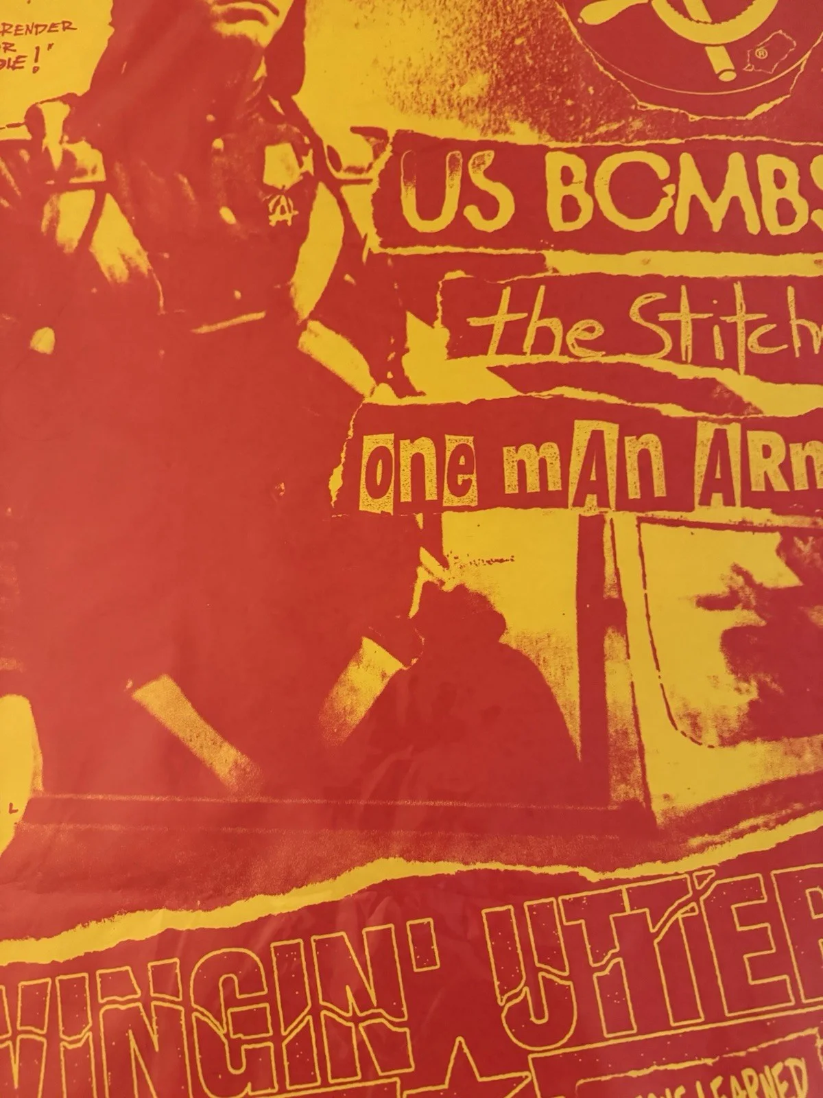US BOMBS-Swingin’ Utters 1998 Concert Poster by Frank Kozik Signed LE 2/100, изображение 5