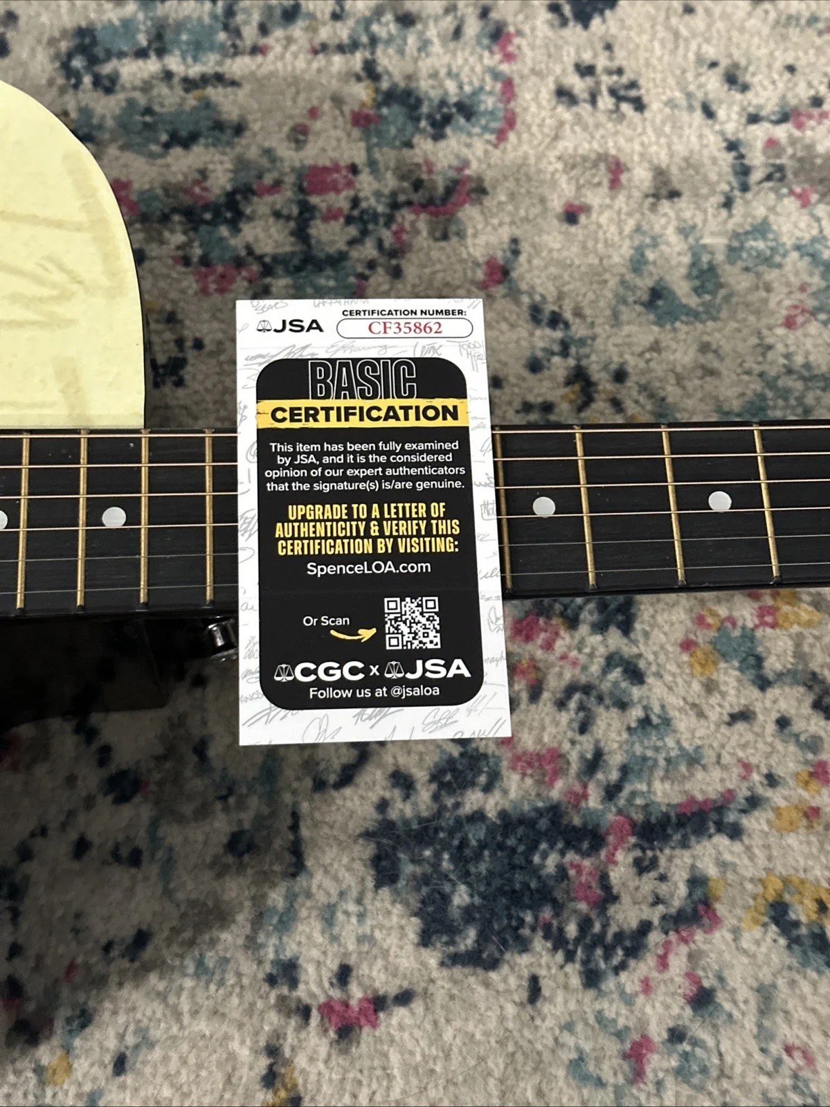 🚨RARE Morgan Wallen CUSTOM SIGNED Guitar I’M THE PROBLEM TOUR WALLEN JSA CERT, image 5