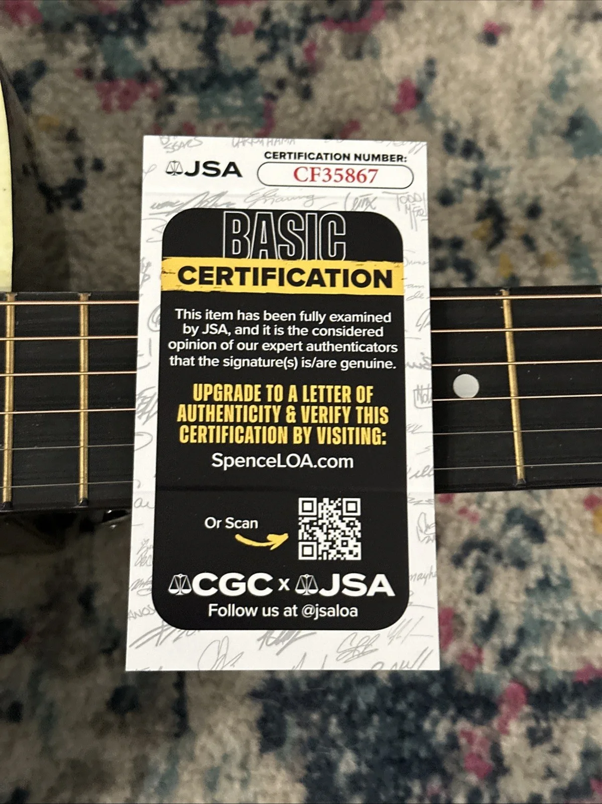 🚨RARE Morgan Wallen CUSTOM SIGNED Guitar I’M THE PROBLEM TOUR WALLEN JSA CERT, image 4