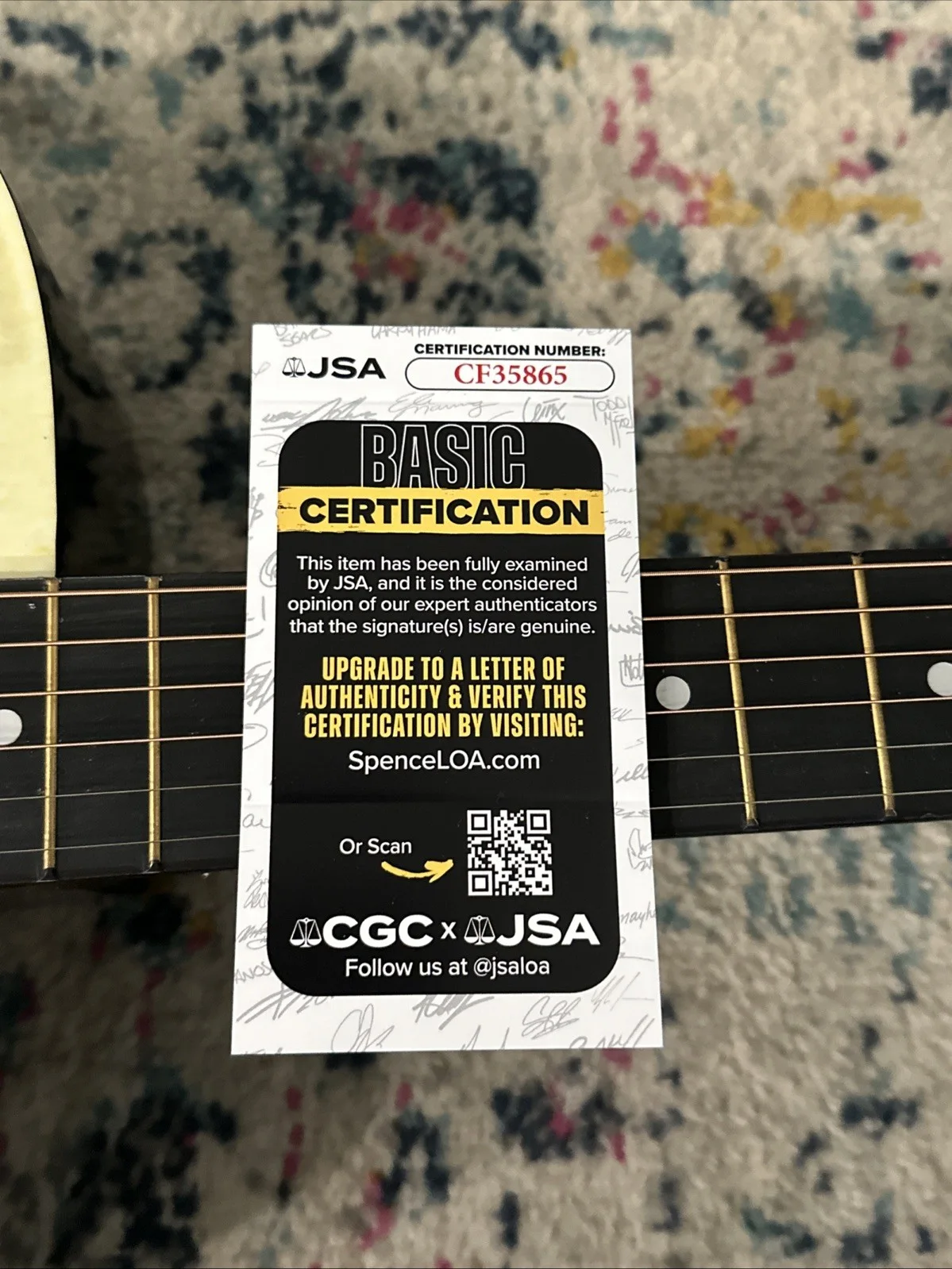 🚨RARE Morgan Wallen CUSTOM SIGNED Guitar I’M THE PROBLEM TOUR WALLEN JSA CERT, image 4