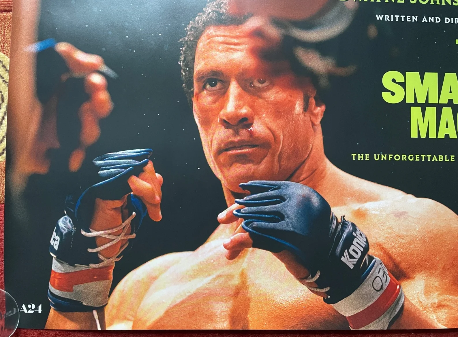 THE SMASHING MACHINE (2025) Original UK Quad A24 Movie Poster Dwayne Johnson, image 4