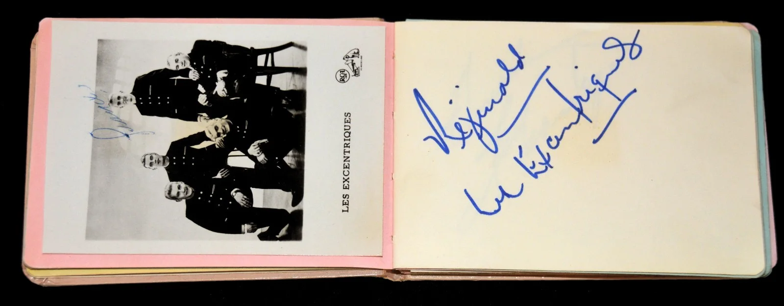 Johnny Hallyday — 60 x AUTOGRAPHES artistes Qc Johnny Hallyday Michele Richard LES DALCOS Cailloux, image 4