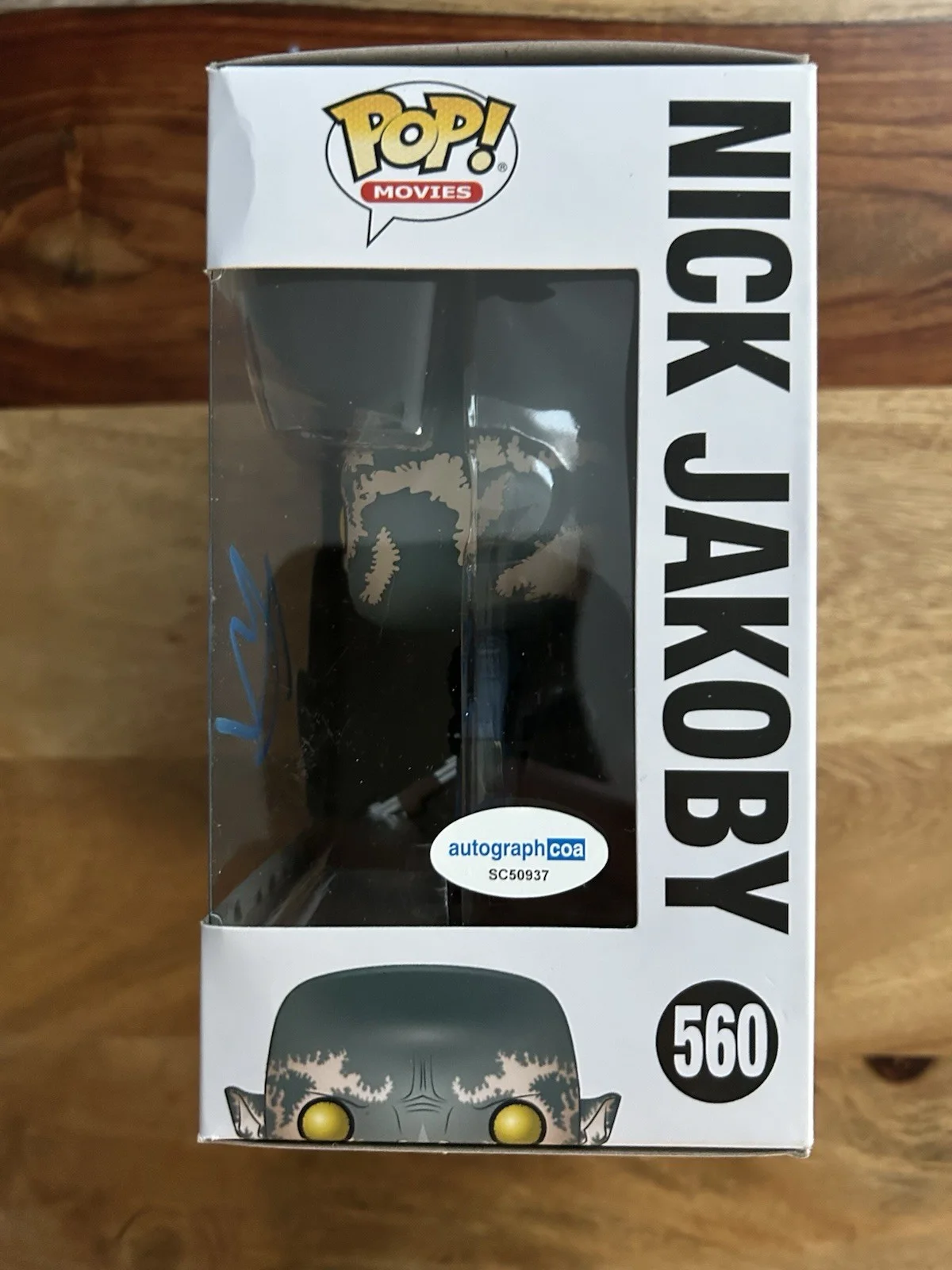 Joel Edgerton Signed Nick Jacoby Bright Funko Pop #560 (ACOA) W/ Pop Protector, image 2