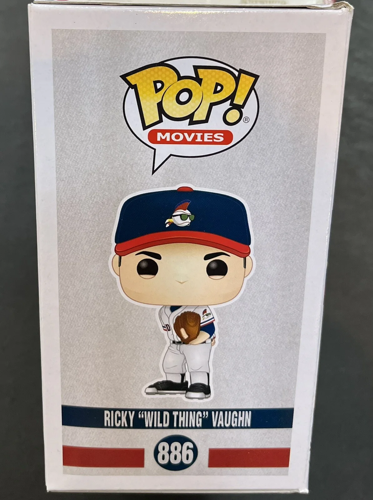 Charlie Sheen — Charlie Sheen signed Ricky Vaughn Wild Thing Funko Pop #886 Mint Auto PSA Coa, изображение 4