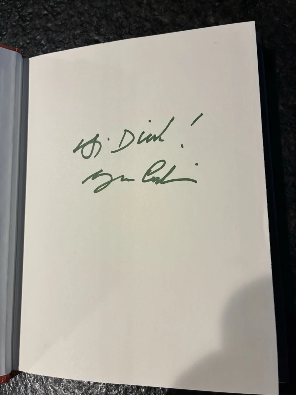 George Carlin Autographed Book, image 2