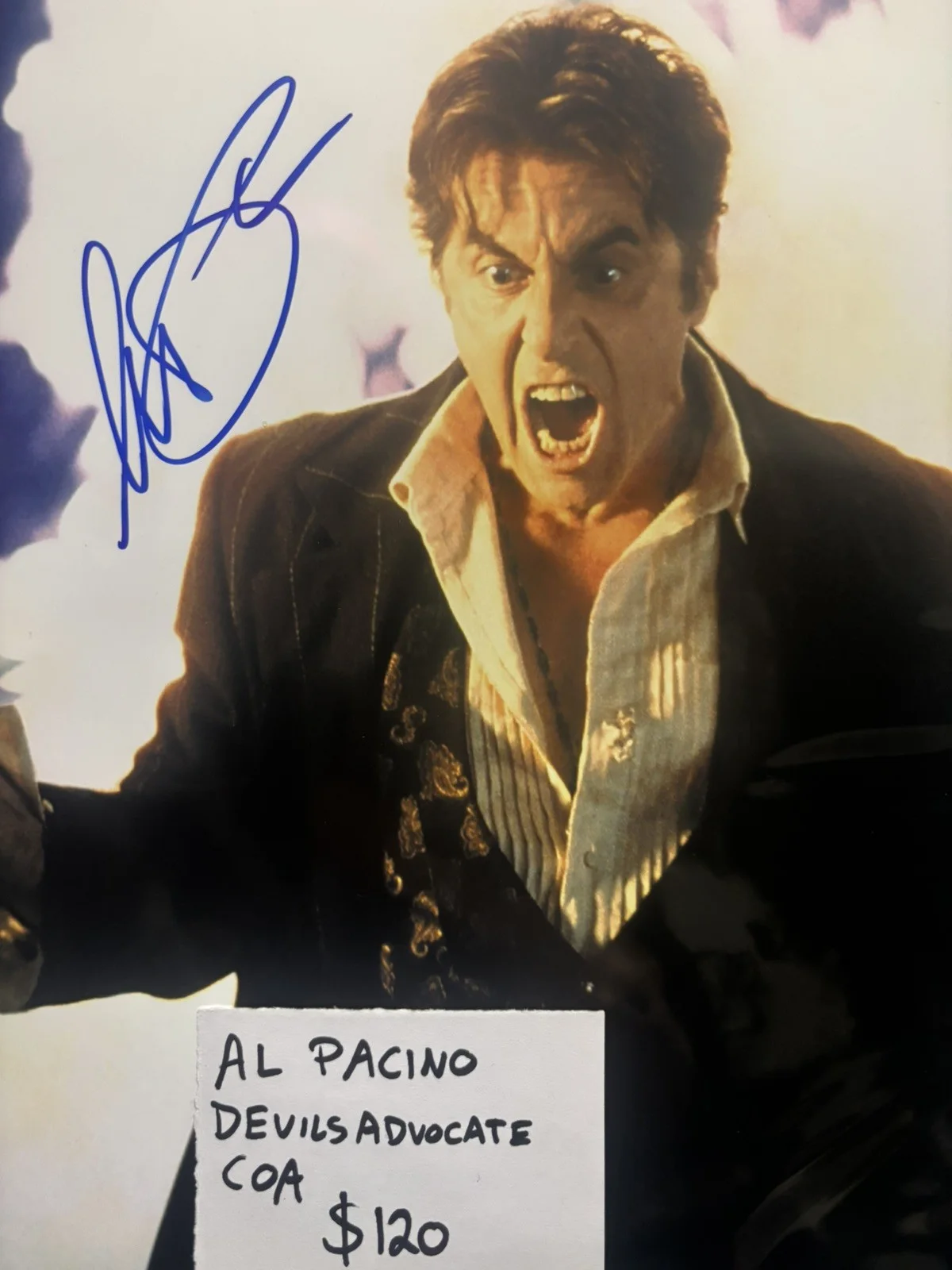 AL PACINO — AL PACINO DEVILS ADVOCATE HAND SIGNED AUTOGRAPHED 8x10 PHOTO MINT NEW w/COA2, изображение 3