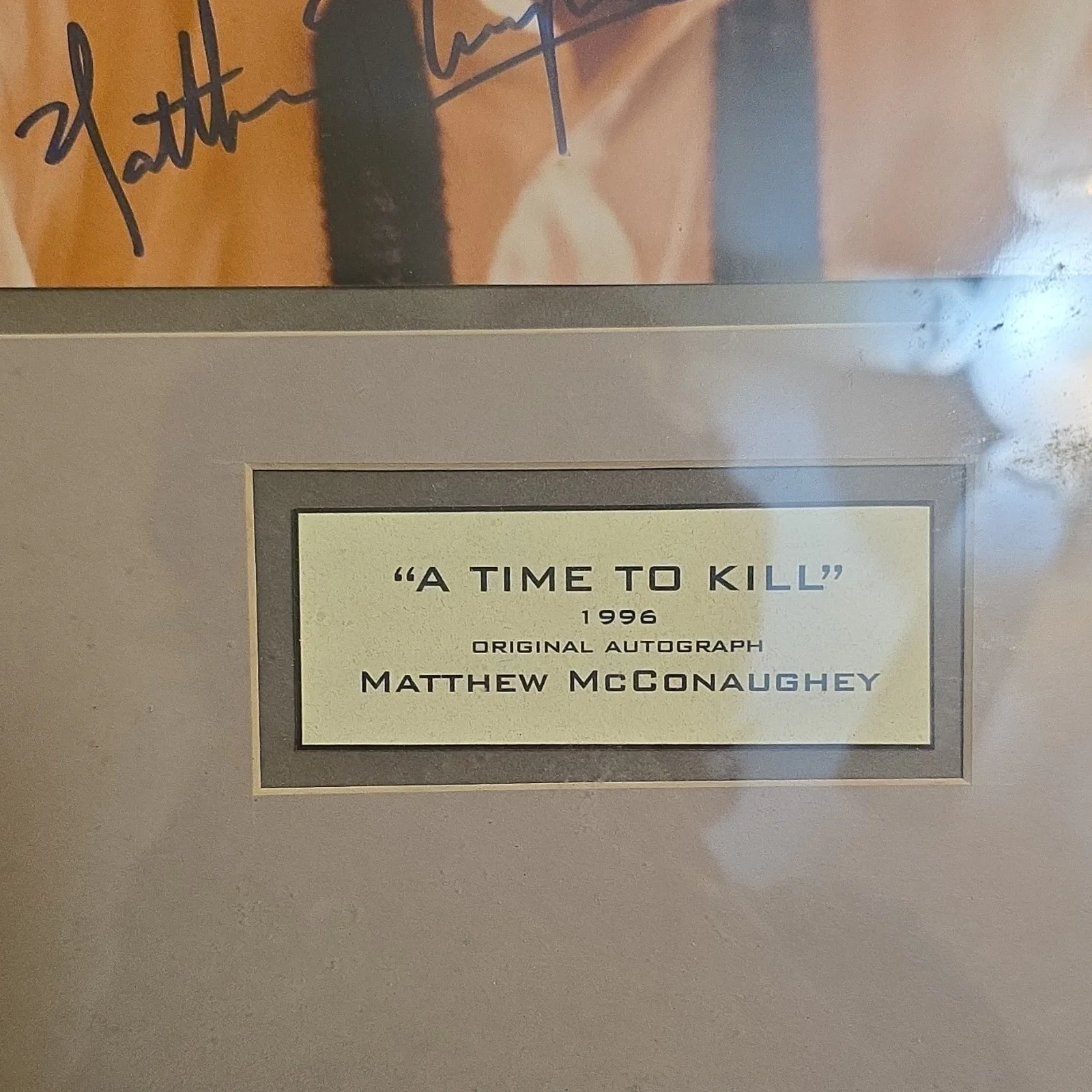 Matthew McConaughey — A Time to Kill 1996 Original Autographed Photo Signed by Matthew McConaughey, изображение 2