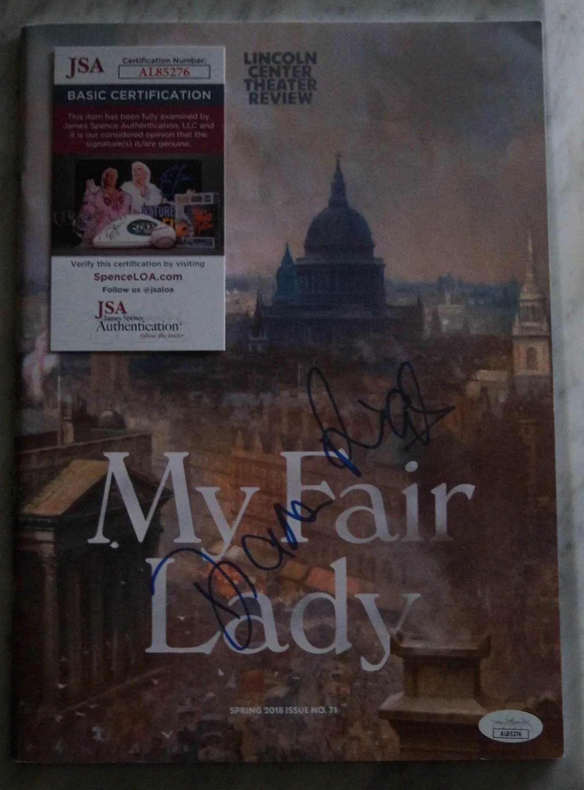 Diana Rigg — DIANA RIGG SIGNED MY FAIR LADY PROGRAM PSA/DNA EMMA PEEL AVENGERS STEED
