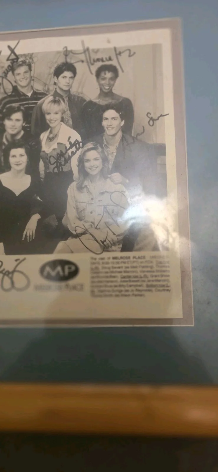 Melrose Place Cast Signed Original Framed Photo Television Memorabilia, image 4
