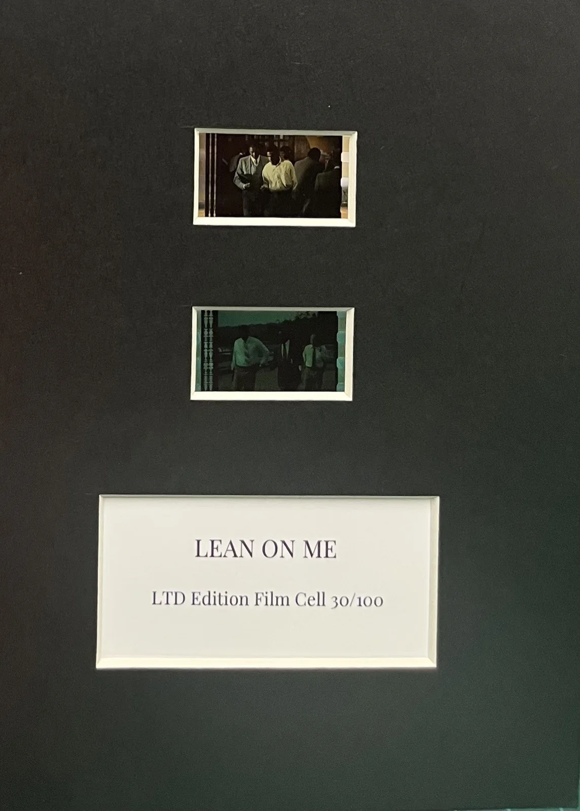 LEAN ON ME Morgan Freeman . 35mm Film Cell Mounted Display, image 3