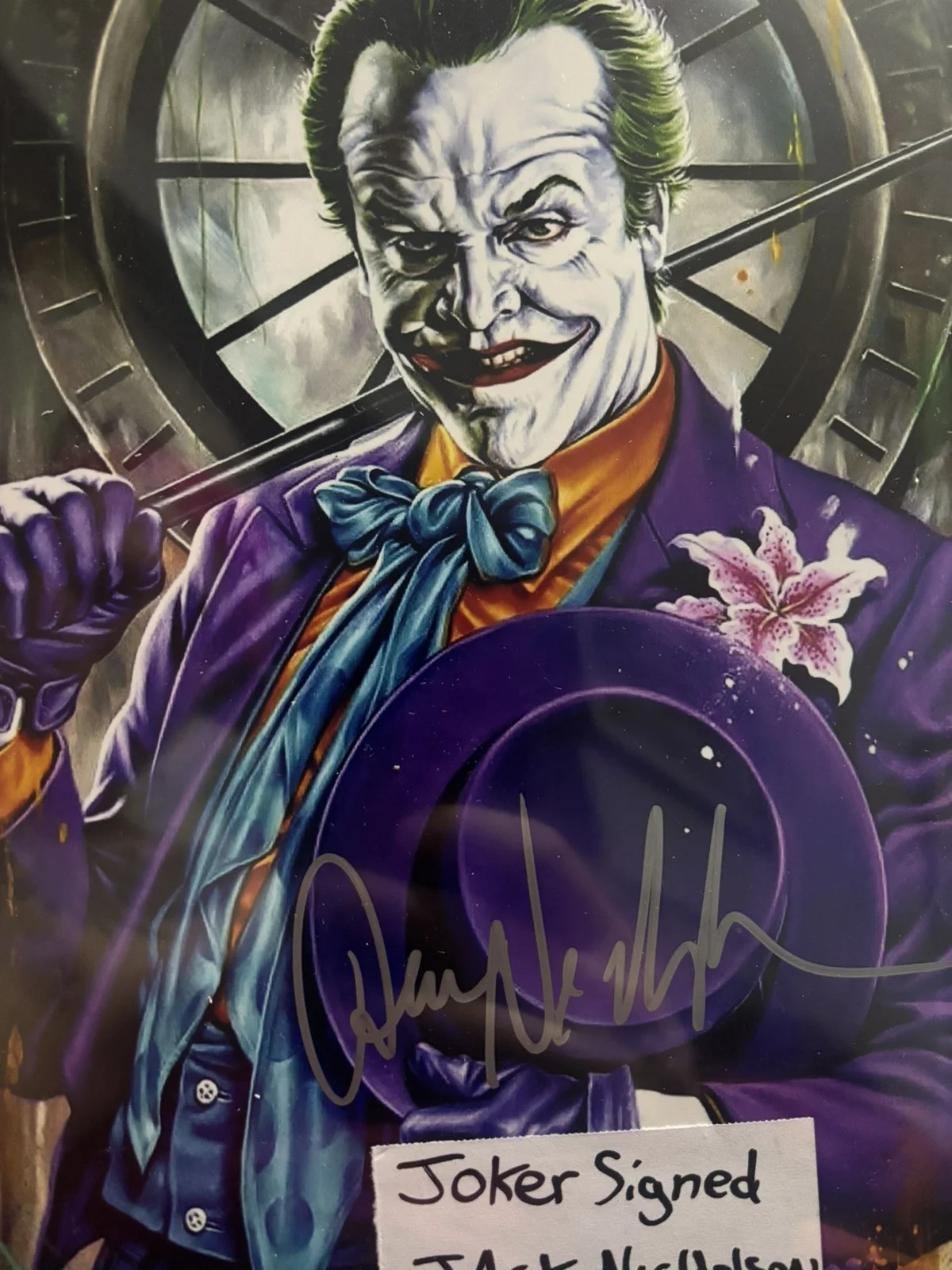 Jack Nicholson Signed 8x10 Photo Original Matte Finish LOA GENUINE ATHENTI Joker, изображение 3