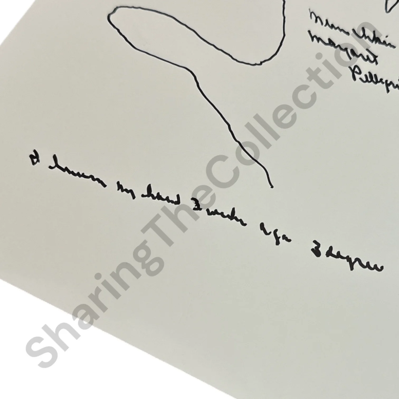 Margaret Pellegrini — Margaret Pellegrini (d. 2013) AUTOGRAPHED Hand Tracing! Wizard of Oz Munchkin!, image 2