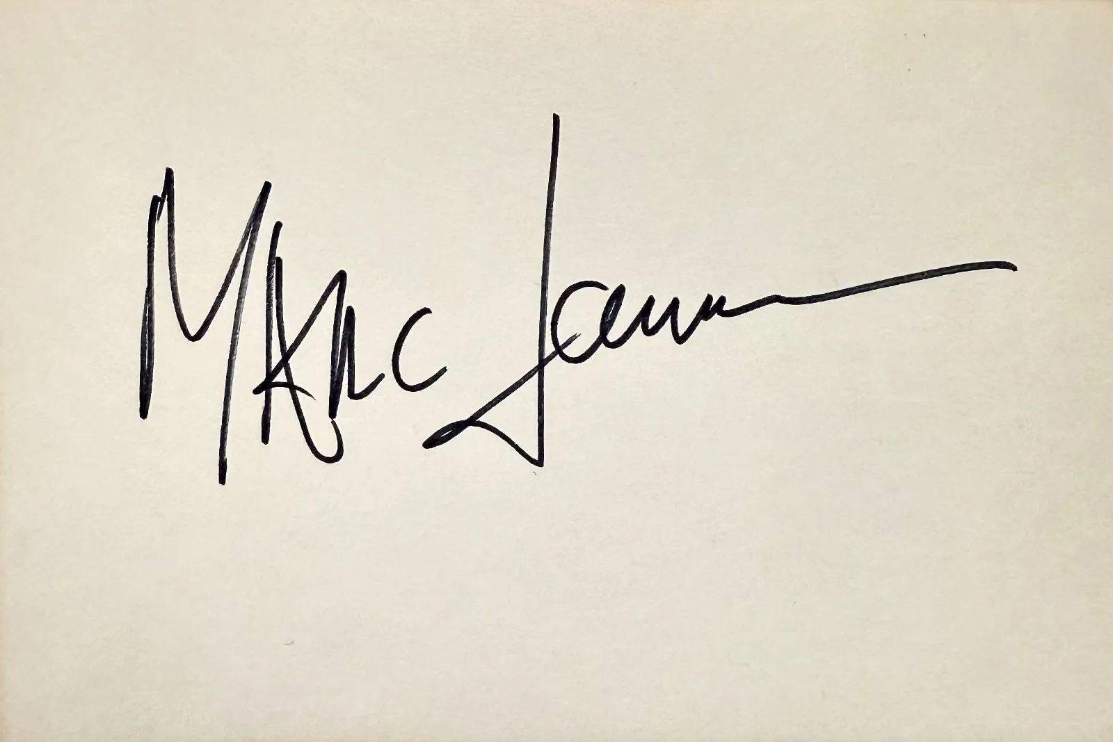 Marc Lawrence — MARC LAWRENCE Signed Autographed 4x6 INDEX CARD The Asphalt Jungle KONG ISLAND, изображение 3
