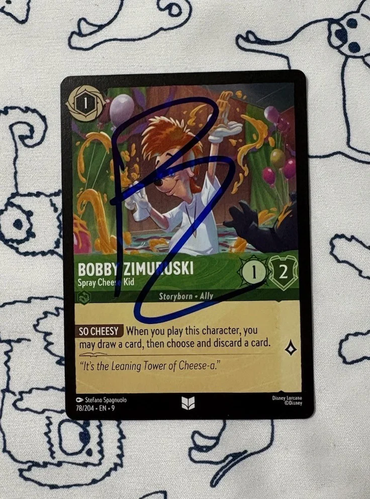 Pauly Shore — Pauly Shore Signed Autographed Bobby Zimuruski Disney Lorcana Card EN-9 JSA COA!, image 2