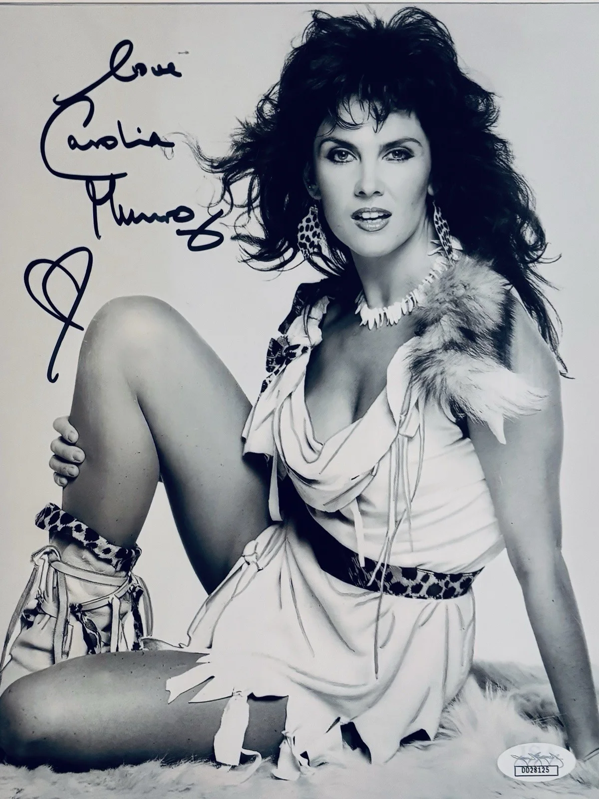 Caroline Munro Signed B/W 8x10 JSA, image 2
