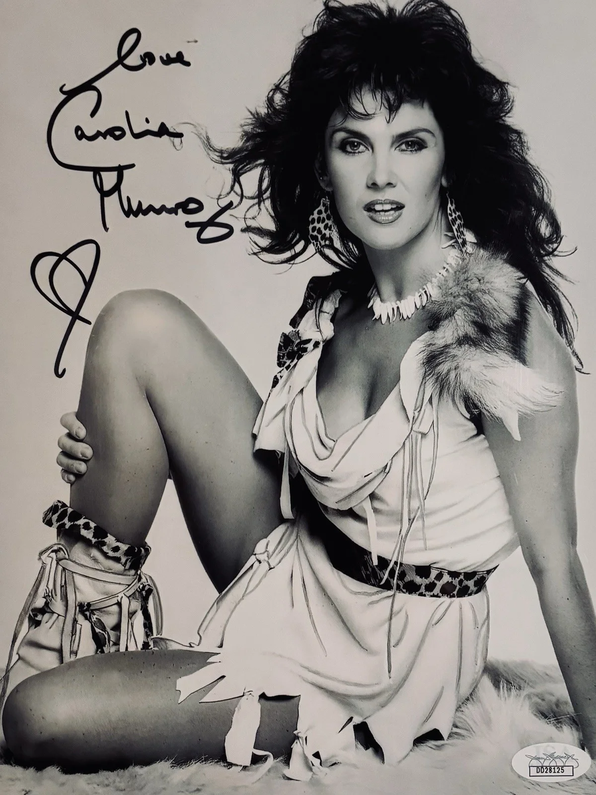 Caroline Munro Signed B/W 8x10 JSA, image 3