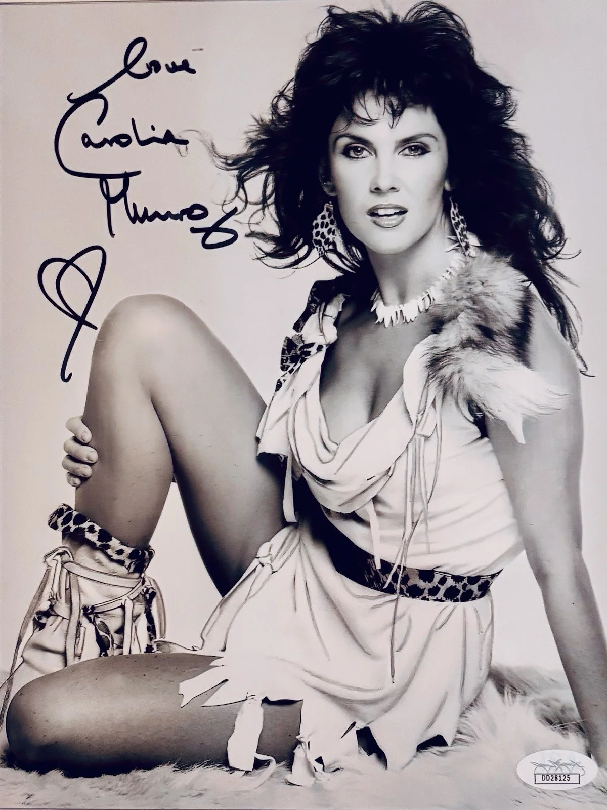 Caroline Munro Signed B/W 8x10 JSA, image 4