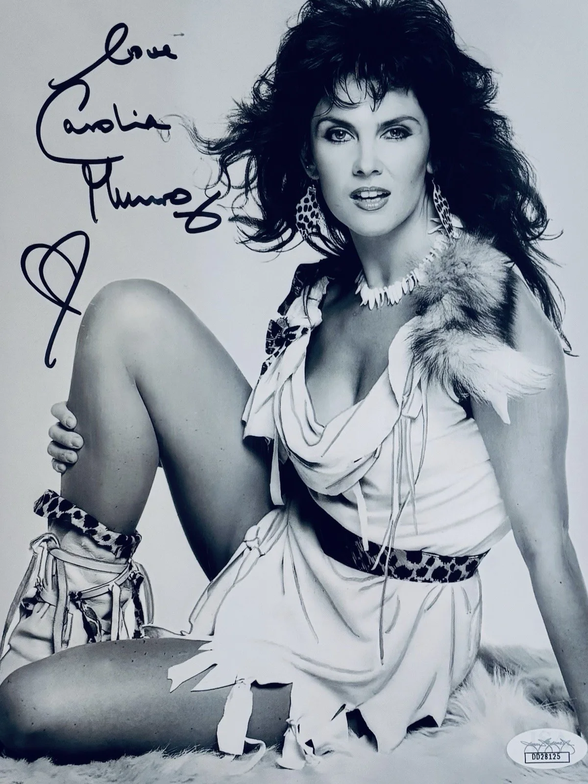 Caroline Munro Signed B/W 8x10 JSA, image 5